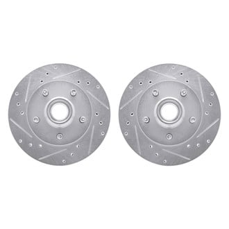 R1 Concepts® - Drilled and Slotted Front Brake Rotor Set