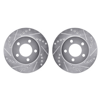 R1 Concepts® - Drilled and Slotted Front Brake Rotor Set