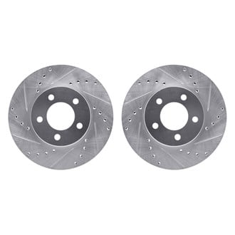 R1 Concepts® - Drilled and Slotted Front Brake Rotor Set