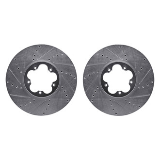 R1 Concepts® - Drilled and Slotted Front Brake Rotor Set