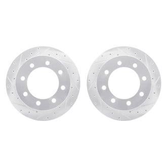 R1 Concepts® - Drilled and Slotted Rear Brake Rotor Set