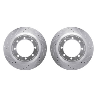 R1 Concepts® - Drilled and Slotted Rear Brake Rotor Set