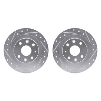 R1 Concepts® - Drilled and Slotted Rear Brake Rotor Set