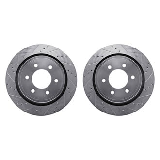 R1 Concepts® - Drilled and Slotted Rear Brake Rotor Set