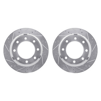 R1 Concepts® - eLINE Series™ Drilled and Slotted Rear Brake Rotor Set