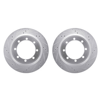 R1 Concepts® - eLINE Series™ Drilled and Slotted Rear Brake Rotor Set
