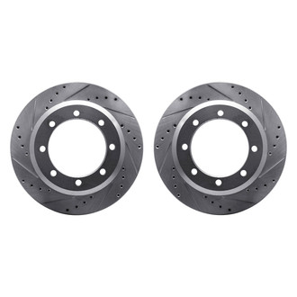 R1 Concepts® - eLINE Series™ Drilled and Slotted Rear Brake Rotor Set