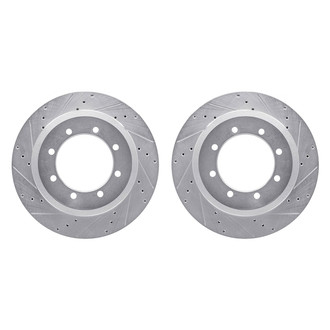 R1 Concepts® - eLINE Series™ Drilled and Slotted Rear Brake Rotor Set