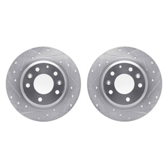 R1 Concepts® - Drilled and Slotted Rear Brake Rotor Set