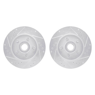 R1 Concepts® - Drilled and Slotted Front Brake Rotor Set