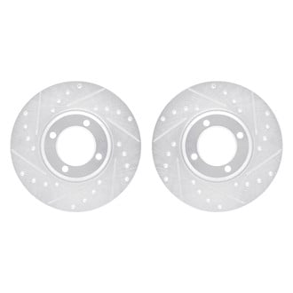 R1 Concepts® - Drilled and Slotted Front Brake Rotor Set