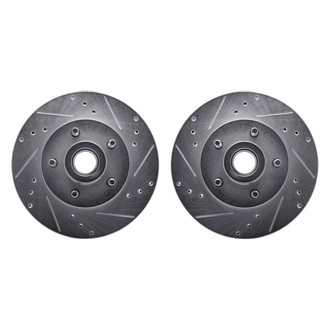 R1 Concepts® - Drilled and Slotted Front Brake Rotor Set