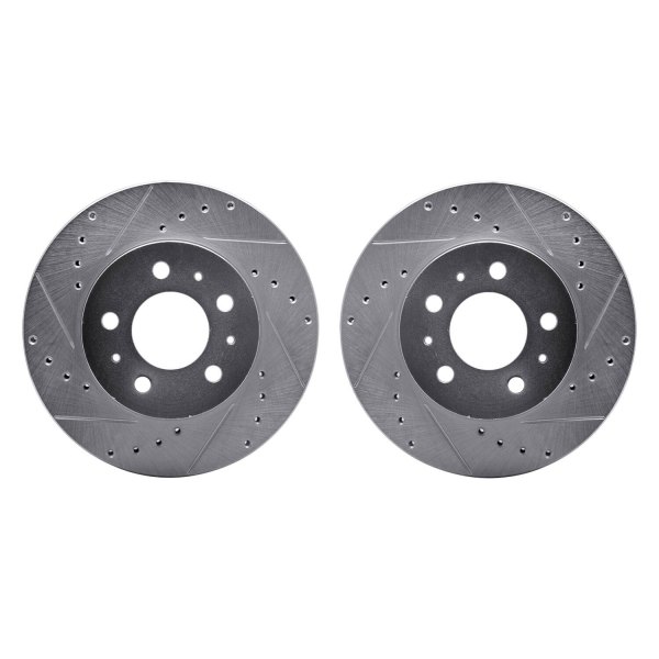 R1 Concepts® - Drilled and Slotted Front Brake Rotor Set