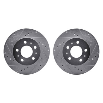 R1 Concepts® - Drilled and Slotted Front Brake Rotor Set