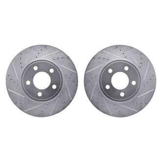 R1 Concepts® - Drilled and Slotted Front Brake Rotor Set