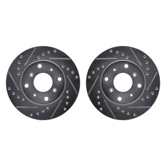 R1 Concepts® - Drilled and Slotted Front Brake Rotor Set
