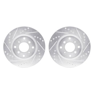 R1 Concepts® - Drilled and Slotted Front Brake Rotor Set