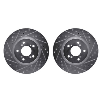 R1 Concepts® - Drilled and Slotted Front Brake Rotor Set