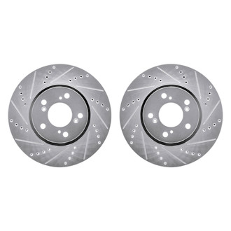 R1 Concepts® - Drilled and Slotted Front Brake Rotor Set