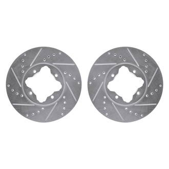 R1 Concepts® - Drilled and Slotted Front Brake Rotor Set