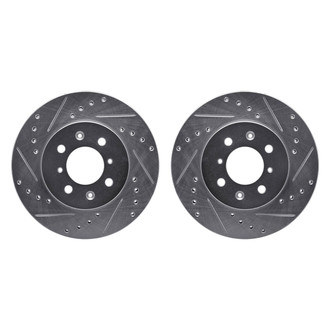 R1 Concepts® - Drilled and Slotted Front Brake Rotor Set