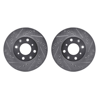R1 Concepts® - Drilled and Slotted Front Brake Rotor Set