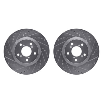 R1 Concepts® - Drilled and Slotted Front Brake Rotor Set