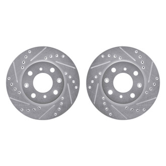 R1 Concepts® - Drilled and Slotted Front Brake Rotor Set