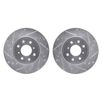 R1 Concepts® - Drilled and Slotted Front Brake Rotor Set