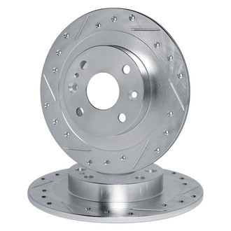 R1 Concepts® - Drilled and Slotted Brake Rotor Set