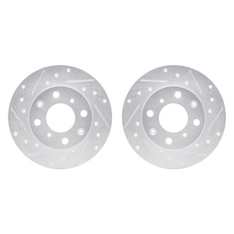 R1 Concepts® - Drilled and Slotted Front Brake Rotor Set
