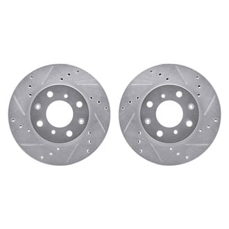 R1 Concepts® - Drilled and Slotted Front Brake Rotor Set