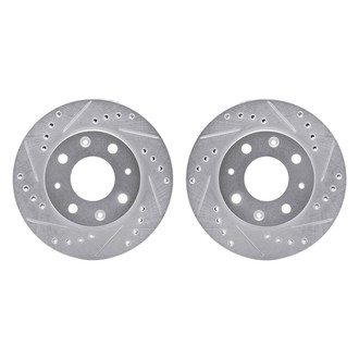 R1 Concepts® - Drilled and Slotted Front Brake Rotor Set