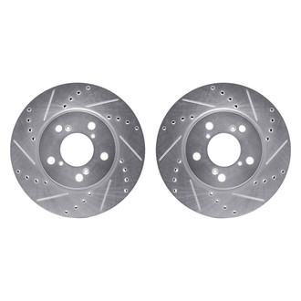 R1 Concepts® - Drilled and Slotted Front Brake Rotor Set