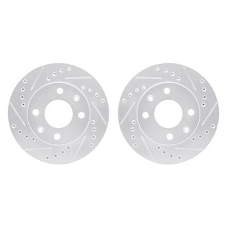 R1 Concepts® - Drilled and Slotted Front Brake Rotor Set
