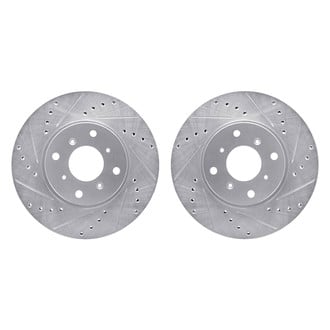 R1 Concepts® - Drilled and Slotted Front Brake Rotor Set