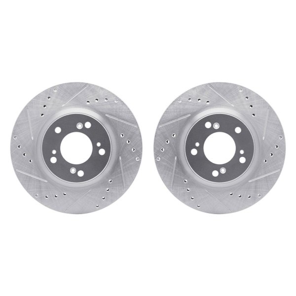 R1 Concepts® - Drilled and Slotted Front Brake Rotor Set