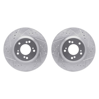 R1 Concepts® - Drilled and Slotted Front Brake Rotor Set