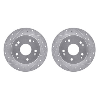 R1 Concepts® - Drilled and Slotted Rear Brake Rotor Set