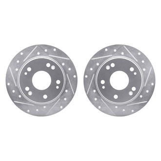 R1 Concepts® - Drilled and Slotted Rear Brake Rotor Set
