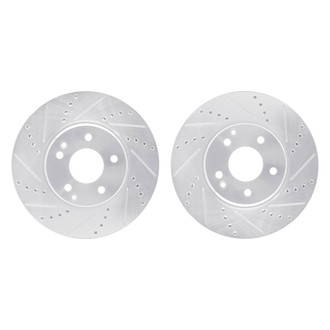 R1 Concepts® - Drilled and Slotted Front Brake Rotor Set