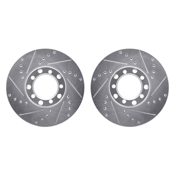 R1 Concepts® - Drilled and Slotted Front Brake Rotor Set