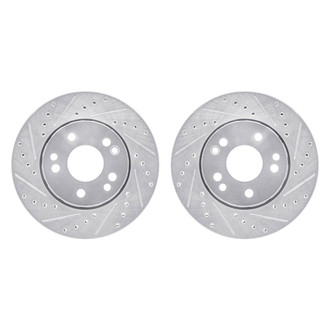 R1 Concepts® - Drilled and Slotted Front Brake Rotor Set
