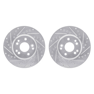 R1 Concepts® - Drilled and Slotted Front Brake Rotor Set