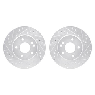 R1 Concepts® - Drilled and Slotted Front Brake Rotor Set