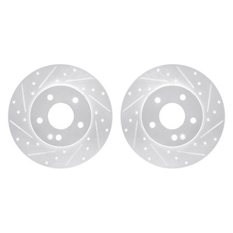 R1 Concepts® - Drilled and Slotted Front Brake Rotor Set