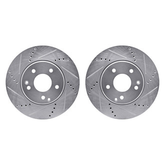 R1 Concepts® - Drilled and Slotted Front Brake Rotor Set