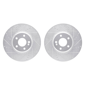 R1 Concepts® - Drilled and Slotted Front Brake Rotor Set