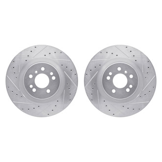 R1 Concepts® - Drilled and Slotted Front Brake Rotor Set