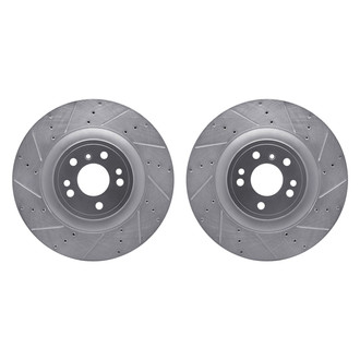 R1 Concepts® - Drilled and Slotted Front Brake Rotor Set